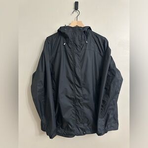 LL Bean Tek water resistant shell jacket, Black, size 1X Women